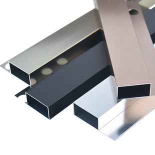铝合金收边条加宽直角阳角收口条木地板瓷砖压条装饰线条黑色门框