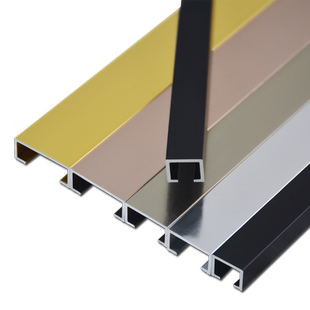 铝合金U型槽条镜面装饰线条扣条卡槽吊顶背景墙压条不锈钢