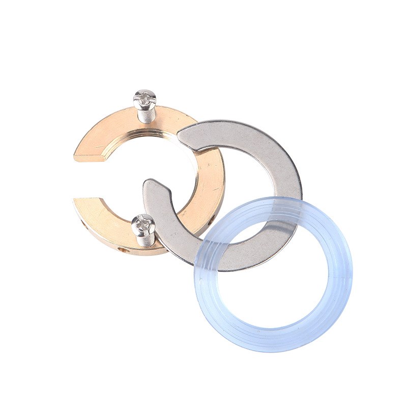 水龙头防松动螺母l洗菜盆面盆冷热固配件安装紧固螺丝管铜帽接头