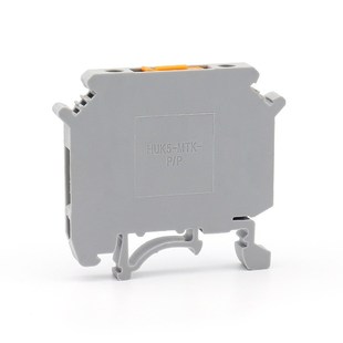 UK5-MTK-P/P灰色 刀闸端子导D轨式电压端子排 纯铜件阻燃不滑丝