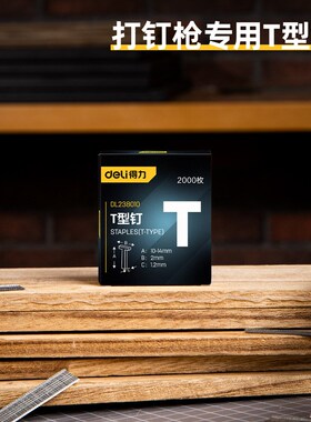 DL238010T型钉10x2x1.2mm2000枚枪钉码钉打钉枪器门钉直钉