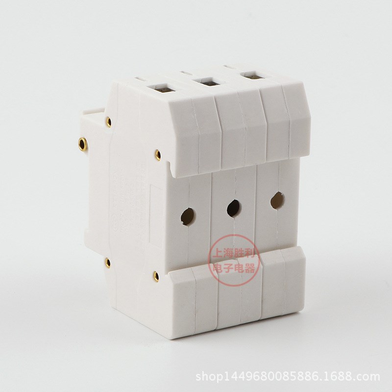 熔断器RT1g8-32X 3P 带灯三极卡轨式熔断器底座