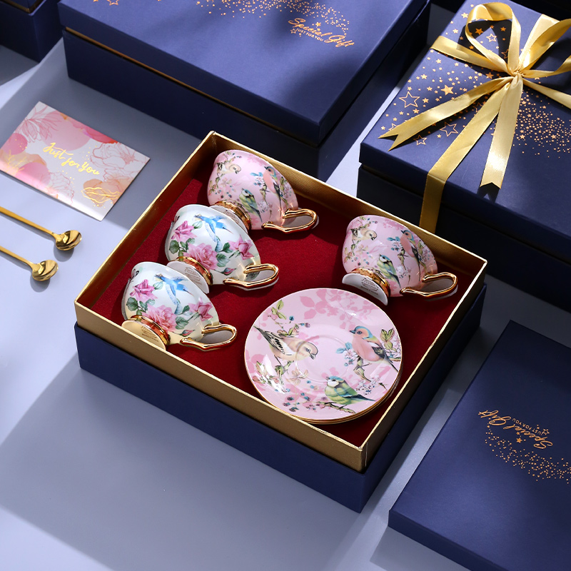 瓷烨骨瓷咖啡杯精致礼盒