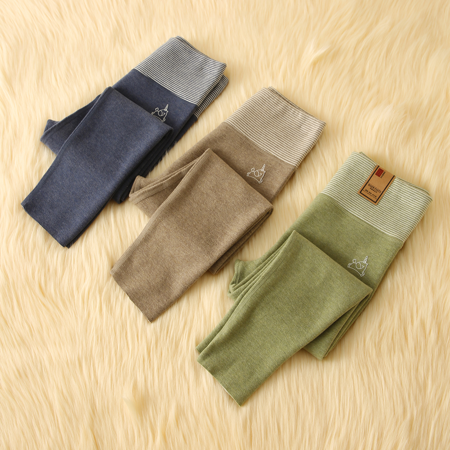 高腰护肚儿童保暖裤内穿加绒秋裤