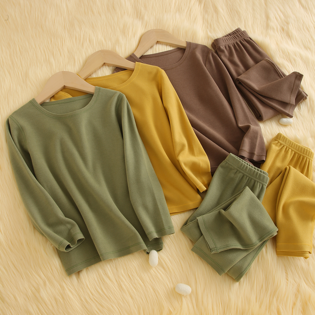 儿童德绒内衣套装保暖男童女童