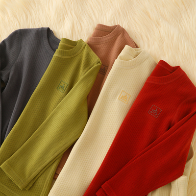 儿童保暖上衣秋冬加厚秋衣