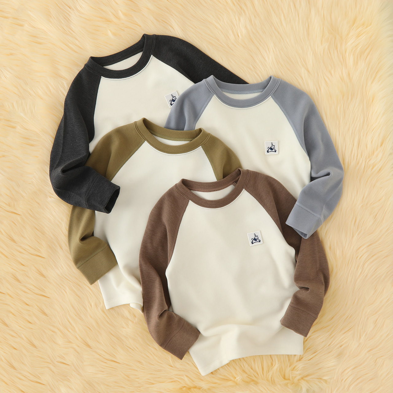 德绒儿童保暖内衣上衣秋冬加厚秋衣男童女童中大童学生加绒打底衫