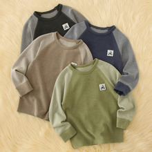 德绒儿童保暖上衣秋冬加厚宝宝打底衫内穿男童大童加绒秋衣青少年