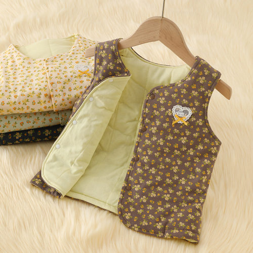 嘟比小马100%纯棉内里保暖马甲