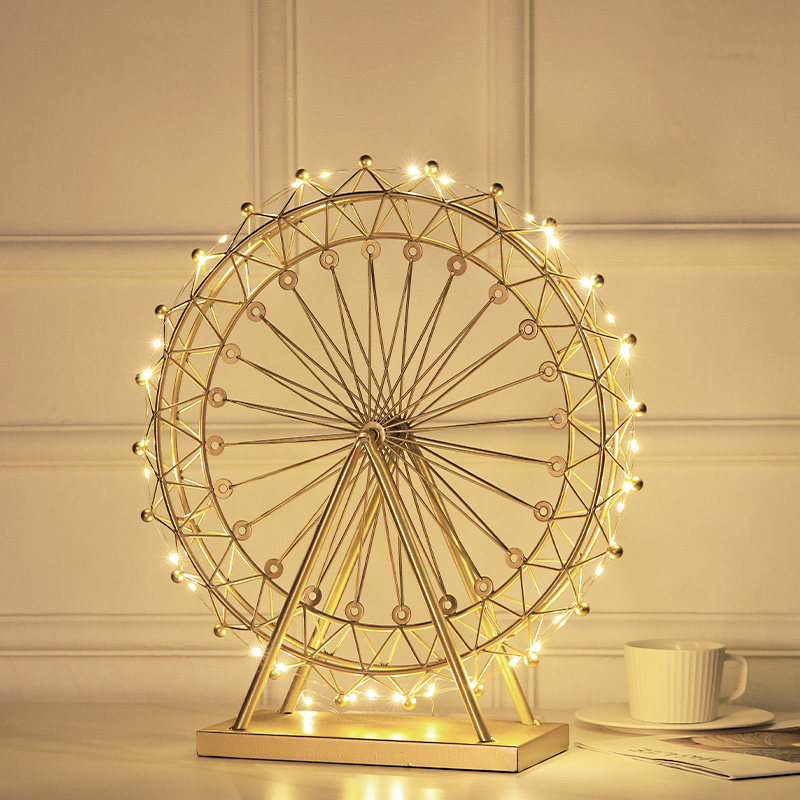 旋转摩天轮摆件模型北欧家居玄关客厅酒柜电视柜装饰品办公室摆设,家居饰品,装饰摆件,淘宝优惠券,粉丝福利购,淘宝优惠卷