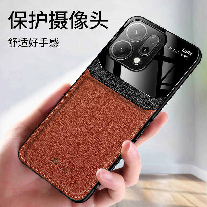 适用OPPOReno14手机壳reno14pro防摔保护套皮纹磨砂外壳0pp0全包镜头新款ren014商务硅胶软rp0皮质防滑男女款