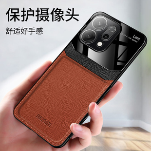 适用OPPOReno14手机壳reno14pro防摔保护套皮纹磨砂外壳0pp0全包镜头新款 ren014商务硅胶软rp0皮质防滑男女款