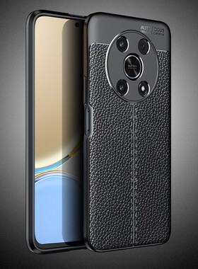 适用荣耀x30手机壳ANY一AN00防摔保护套磨砂honor X30硅胶软全包镜头叉30男女荔枝皮纹华为X3O新款超薄外壳黑