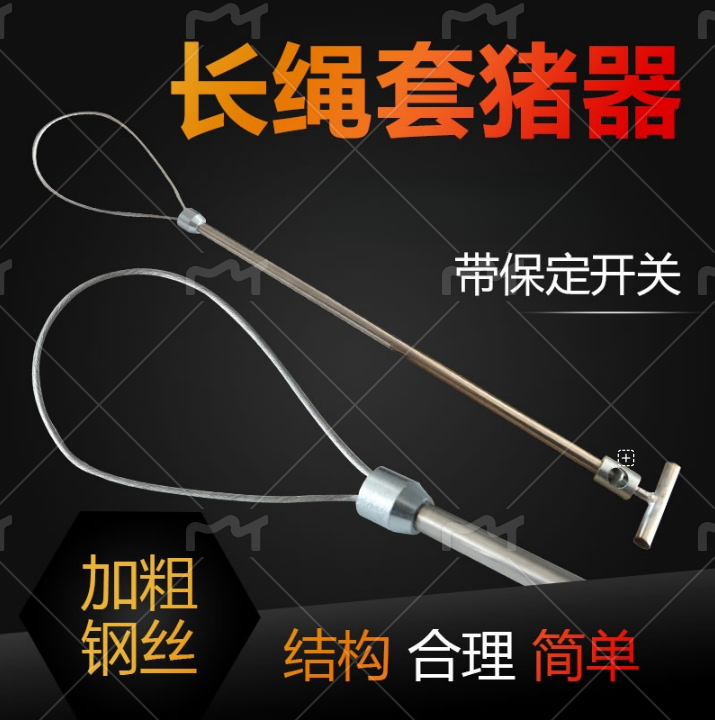 猪用保定器金属套猪器拉猪绳钢丝绳保定兽用打针猪套嘴器抓猪神器,畜牧/养殖物资,畜牧/养殖器械,淘宝优惠券,粉丝福利购,淘宝优惠卷