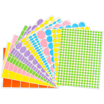 圆形打印激光喷墨彩色不干胶标签