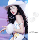 Y2K千禧辣妹白色毛毛手环 kpop女团直播手腕套朋克亚文化手镯臂环