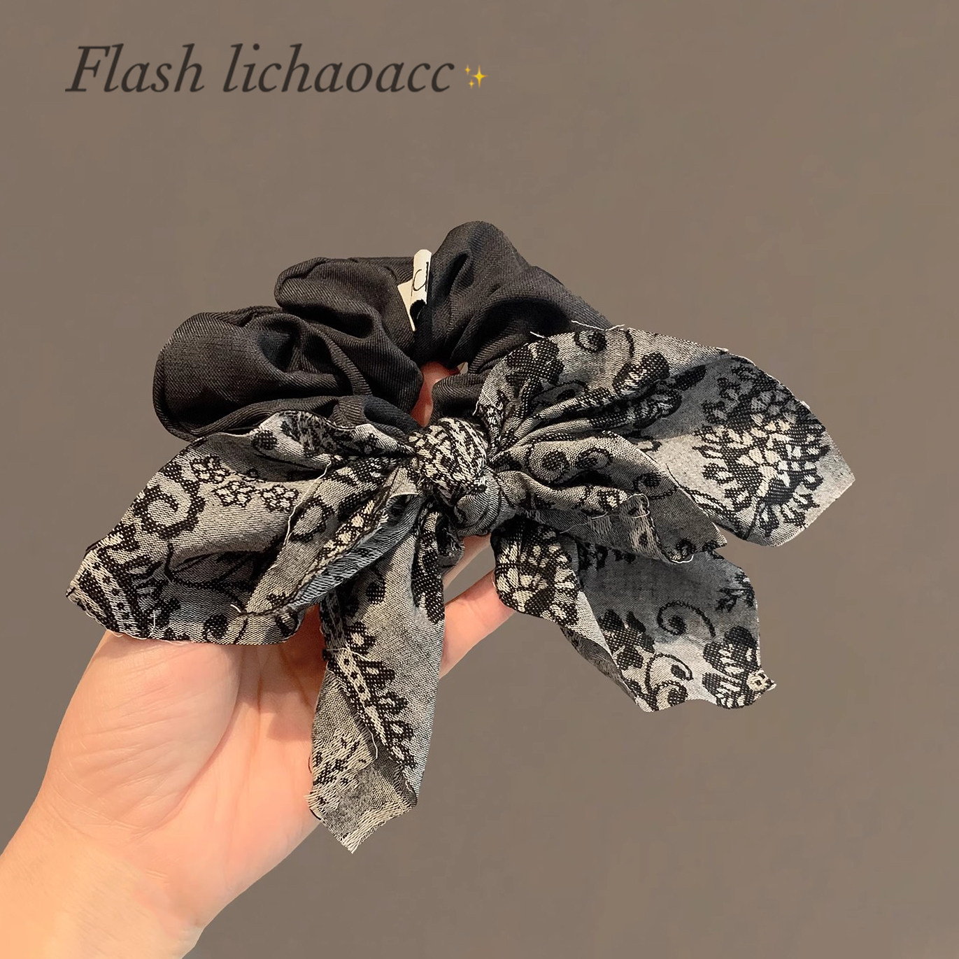 新中式复古腰果花蝴蝶结大肠发圈女高级感丸子头大号头绳发饰,饰品/流行首饰/时尚饰品新,发饰,淘宝优惠券,粉丝福利购,淘宝优惠卷