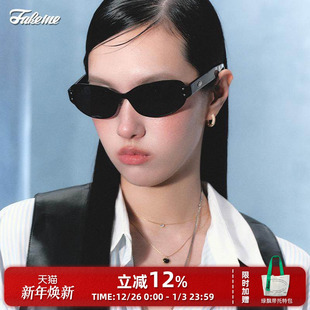 Fakeme outfox 质感板材百搭复古大框街拍墨镜防紫外线太阳镜
