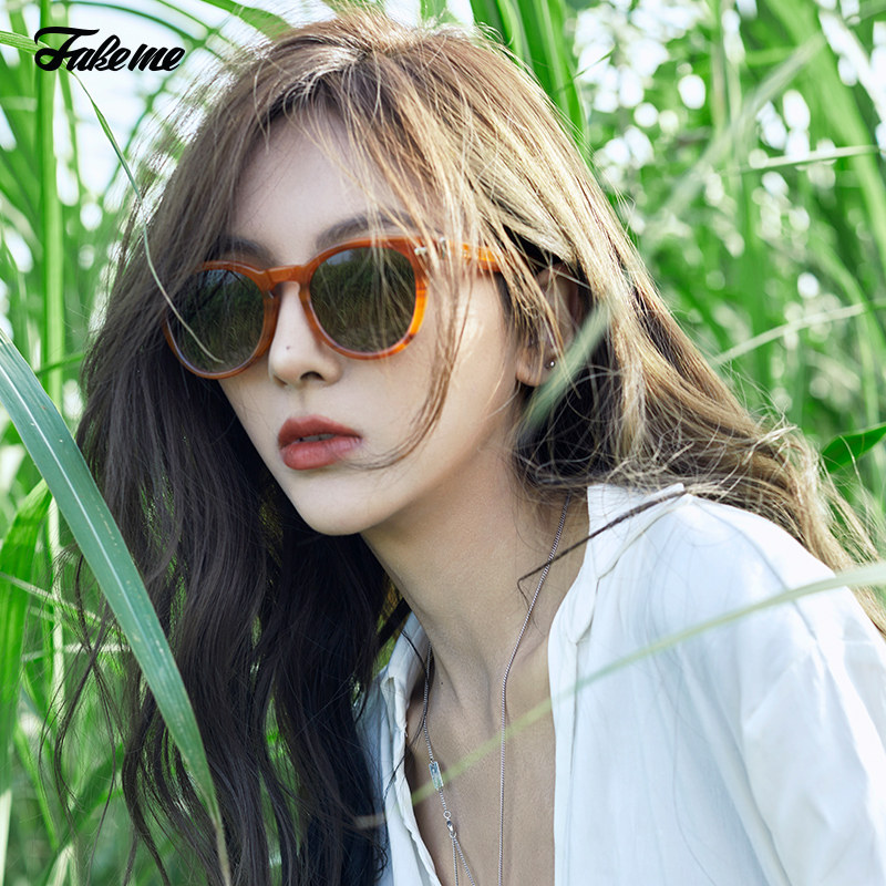 Fakeme 海报美式复古板材方框墨镜太阳镜女中性ins慵懒风 resPawn