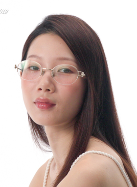 【】Fakemeβ钛光学镜半框近视眼镜框女ins风素颜镜半糖镜 mischa