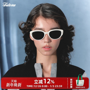 zone 防晒眼镜潮red Fakeme王嘉尔同款 镜架猫眼白框墨镜太阳镜时尚