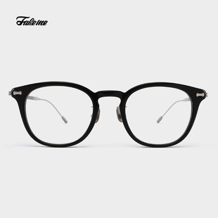 Fakeme city 韩系超轻透明板材β钛方框光学近视镜架女中性ins风