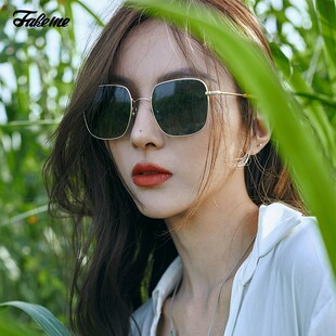 潮修容显瘦方框太阳镜女中性款 墨镜韩版 oPtion 宋旻浩同款 Fakeme