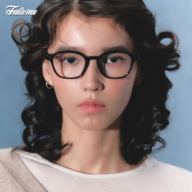 Fakeme新款简约圆框眼镜框架