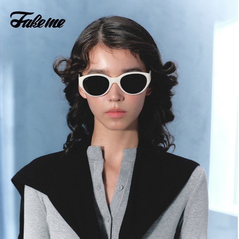 Fakeme 质感时尚墨镜防紫外线太阳镜素颜光学眼镜女 tutu