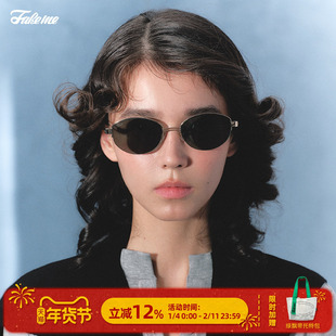 Fakeme 宋佳同款椭圆墨镜太阳镜ins白月光 backbone