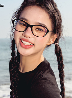 Fakeme 迪丽热巴同款老钱风素颜镜可配近视ins风慵懒感 cindy