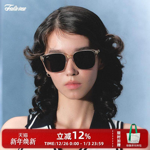 Biel 黑框防紫外线墨镜显脸小太阳镜 Fakeme 2025韩系时尚