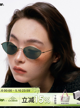 Fakeme 2026新品时尚超轻β钛菱形框轻奢墨镜防紫外线太阳镜astor