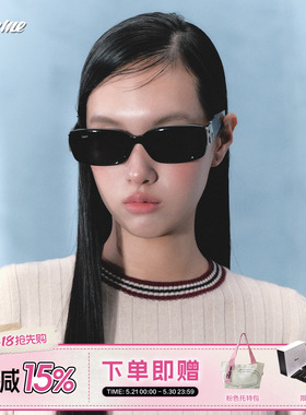 Fakeme 吴樾同款板材墨镜复古轻奢风防紫外线太阳镜囡囡镜 Nero