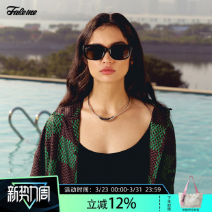 板材方框墨镜太阳镜复古松弛慵懒感 美式 zoomy 孟子义同款 Fakeme