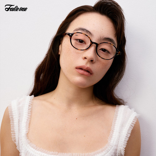 【】Fakeme 金属椭圆框/板材圆框眼镜架 dowdy/core