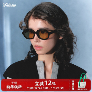 Brown 轻奢墨镜板材黑框太阳镜防紫外线 rice 王楚然同款 Fakeme