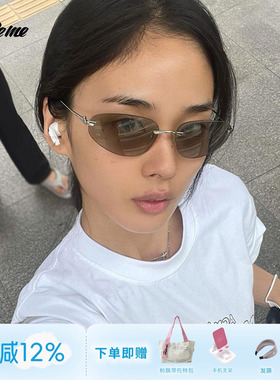 fakeme金属无框墨镜太阳镜