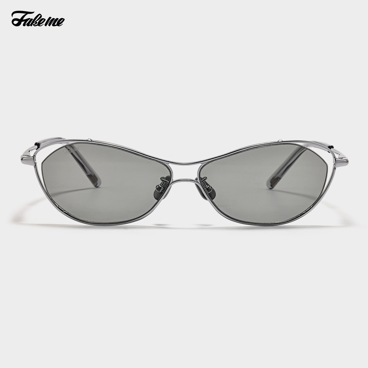 Fakeme26新款时尚超轻个性蝶形金属轻奢&beta;钛墨镜太阳眼镜框 iryn