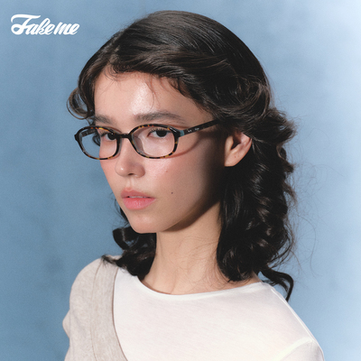 【李佳琦直播间】Fakeme 时尚质感轻奢椭圆框光学镜saint&cindy