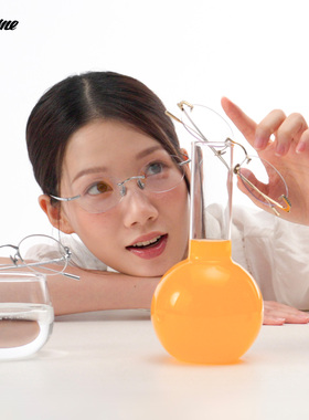 【】Fakeme 个性无框光学镜mary/老钱风椭圆框墨镜Nocap