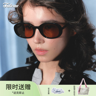 Quinoa 复古圆框 商家自播 Fakeme板材太阳镜防紫外线墨镜法式
