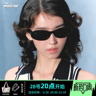 复古太阳镜可露丽 时尚 Laga 中国限定猫眼板材墨镜个性 Fakeme