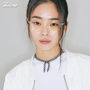 Fakeme Any 韩系板材异形圆框近视光学镜架清冷风减龄学院风