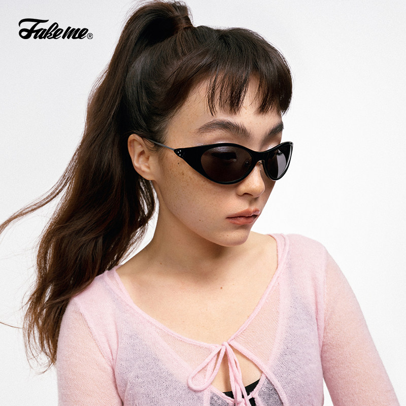 Fakeme 质感时尚墨镜防紫外线太阳镜素颜光学眼镜女 minmin