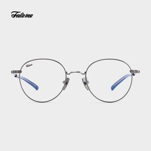 liv 文艺超轻β近视光学圆框镜架可配镜片女ins学院风 Fakeme 韩版