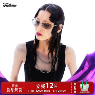 轻奢前卫无框墨镜高级感太阳镜Y2K未来感 个性 宋同款 Fakeme