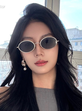 Fakeme25年新款宽边椭圆墨镜