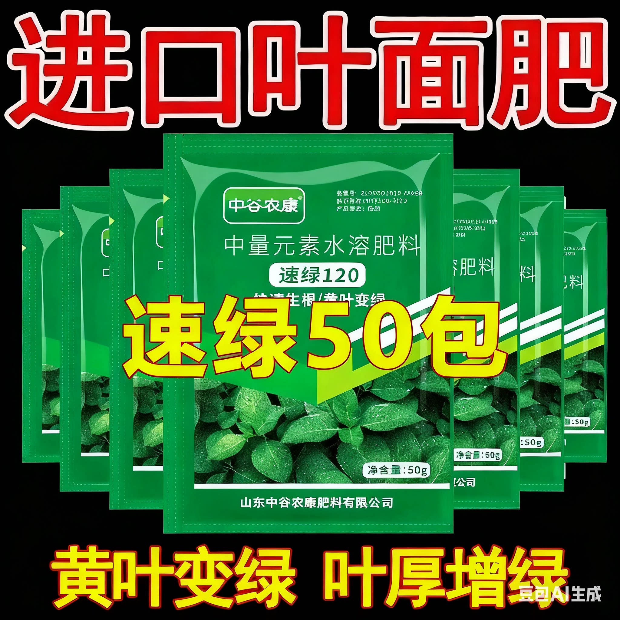 一喷绿黄叶变绿植物叶面肥通用
