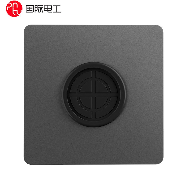 86型空白e面板家用墙壁通用面板带出线孔电视网络穿孔面板